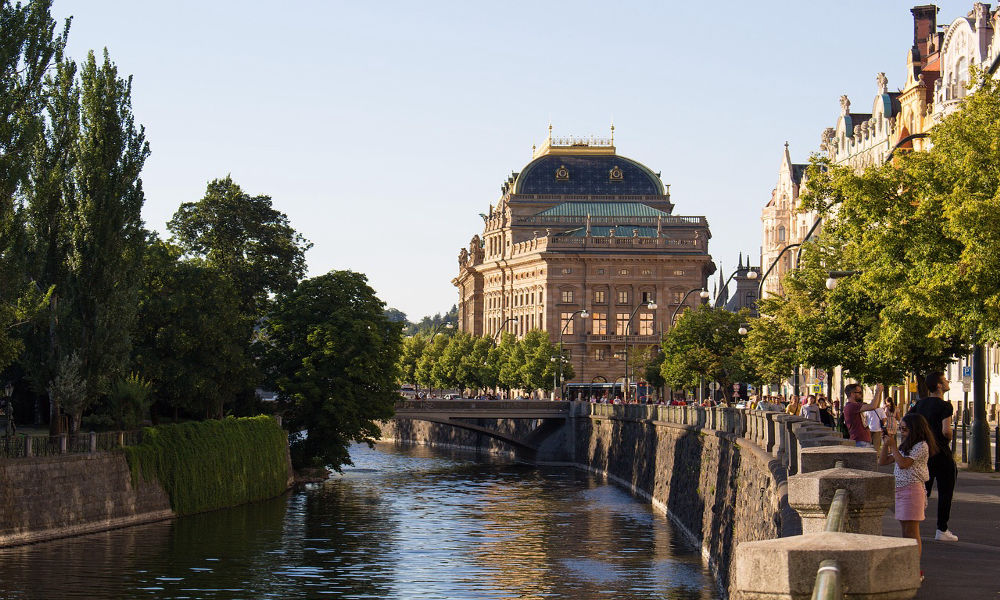 City of Prague with scenic city river and pretty building. Prague has overseas job for Filipinos vacancies.