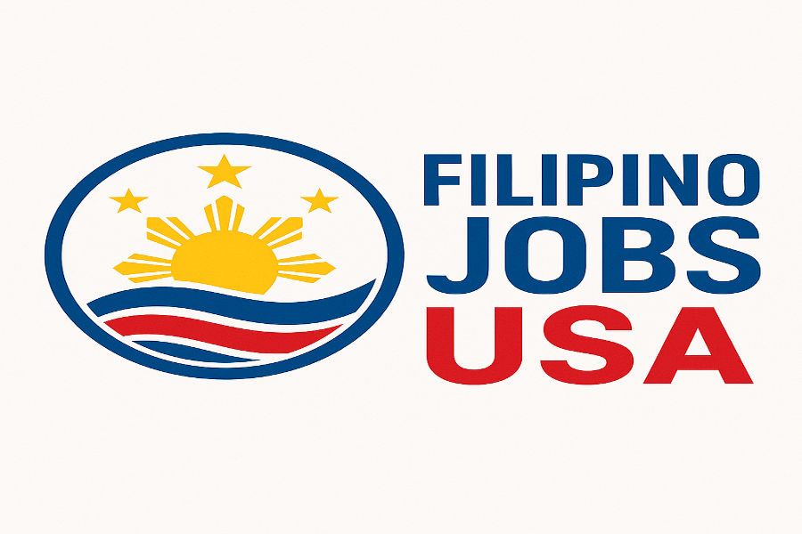 Image advertising "Filipino jobs in USA," showcasing professionals thriving in what many Filipinos consider a country of dream and a new beginning.